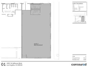4301 W Jefferson Blvd, Los Angeles, CA to rent Site Plan- Image 1 of 6