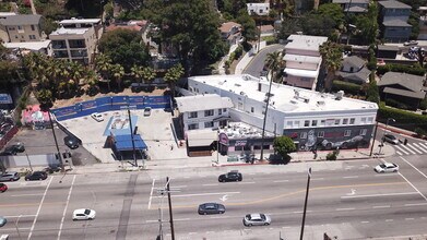 3129 W Sunset Blvd, Los Angeles, CA - AERIAL  map view