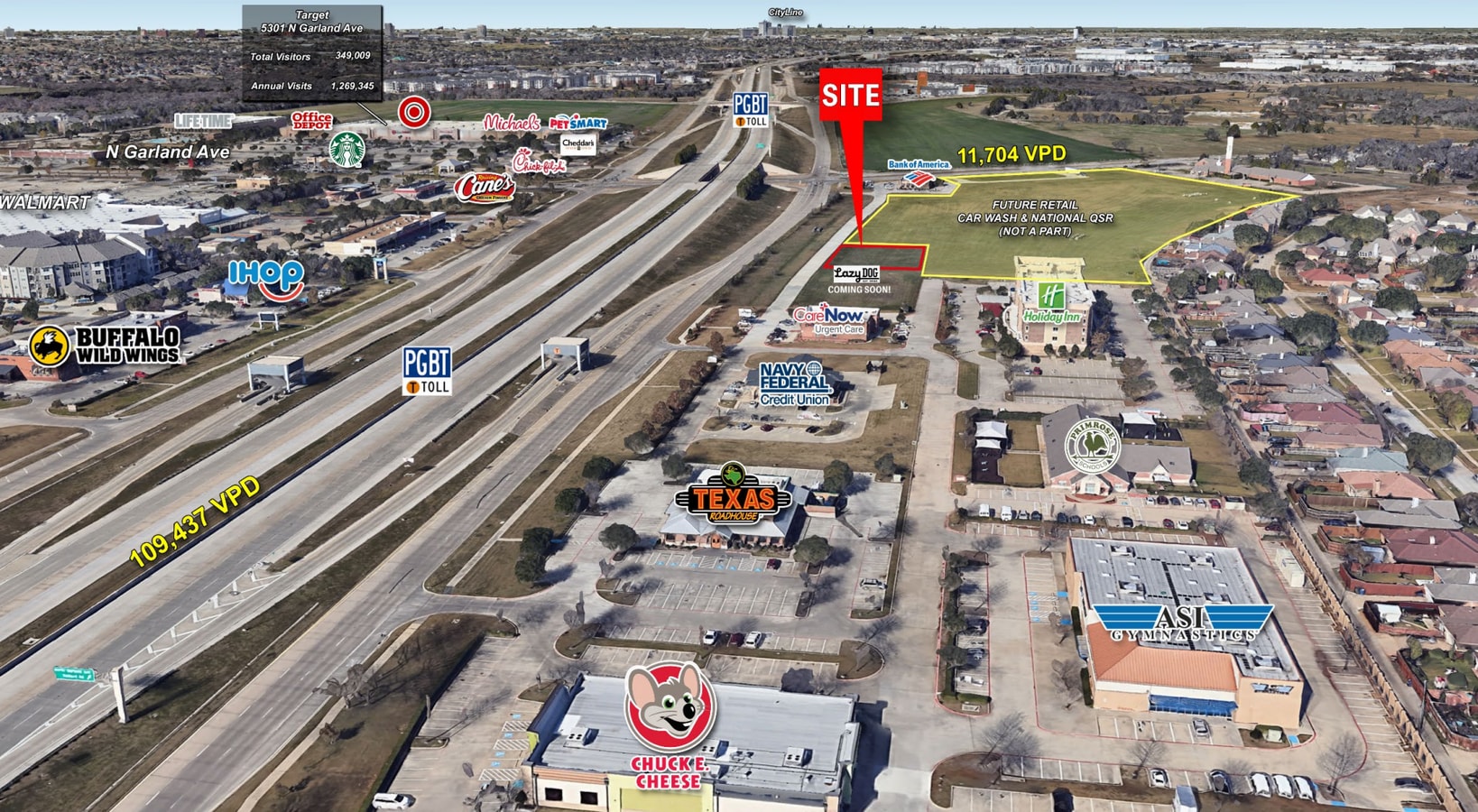 NEQ President Bush Turnpike & N Garland Ave, Garland 75044