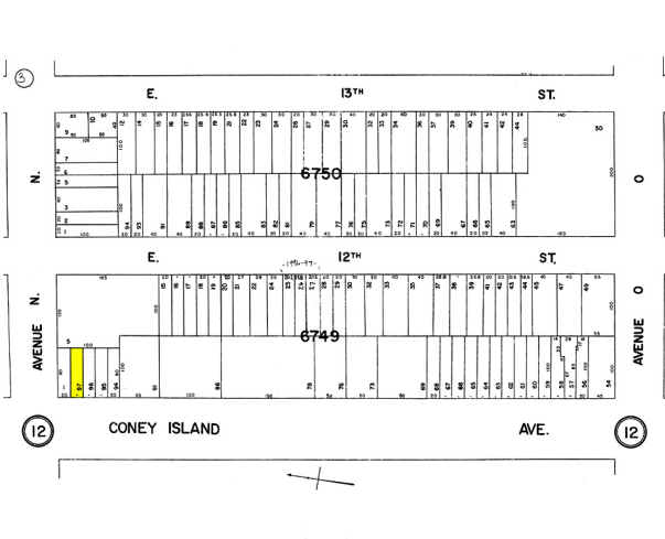 1733 Coney Island Ave, Brooklyn, NY for rent - Plat Map - Image 2 of 3