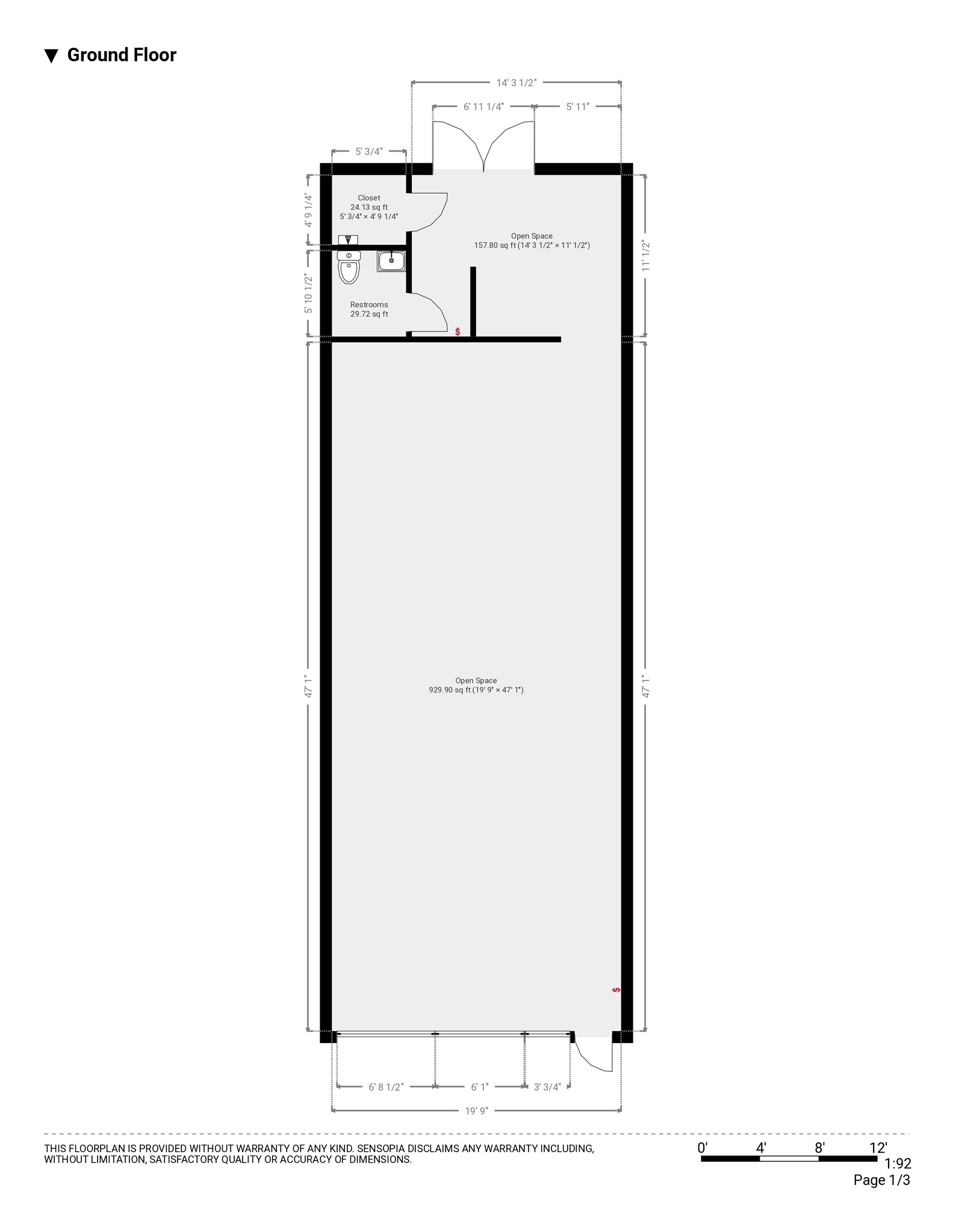 3601 W Commercial Blvd, North Lauderdale, FL for rent Floor Plan- Image 1 of 1