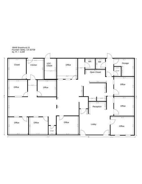 18384-18450 Brookhurst St, Fountain Valley, CA to rent - Building Photo - Image 3 of 3