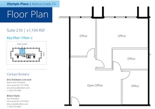 1910 Olympic Blvd, Walnut Creek, CA for rent Floor Plan- Image 1 of 1