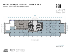 950 L'Enfant Plz SW, Washington, DC for rent Floor Plan- Image 1 of 2