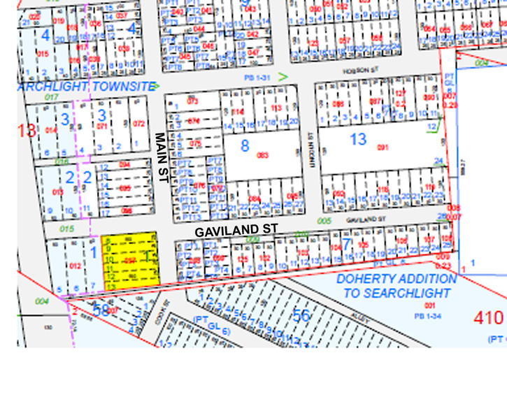 115 W Gaviland St, Searchlight, NV for sale - Plat Map - Image 3 of 26