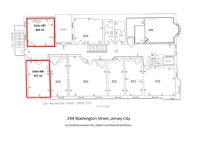 239 Washington St, Jersey City, NJ for rent Site Plan- Image 1 of 1