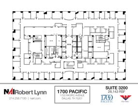 1700 Pacific Ave, Dallas, TX to rent Floor Plan- Image 1 of 1
