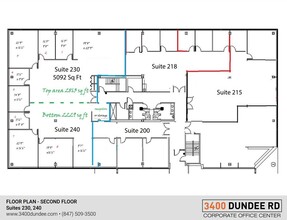 3400 Dundee Rd, Northbrook, IL for rent Floor Plan- Image 1 of 2