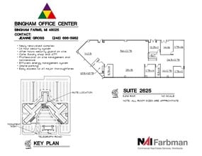 30600-30700 - 30800 Telegraph Rd, Bingham Farms, MI to rent Floor Plan- Image 2 of 2