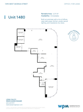 1090 W Georgia St, Vancouver, BC for rent Floor Plan- Image 1 of 1