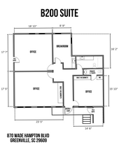 870 Wade Hampton Blvd, Greenville, SC for rent Floor Plan- Image 1 of 2