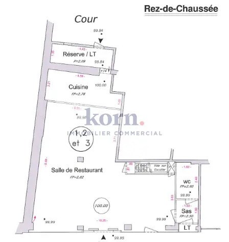 Retail in Boulogne-Billancourt to rent Floor Plan- Image 1 of 3