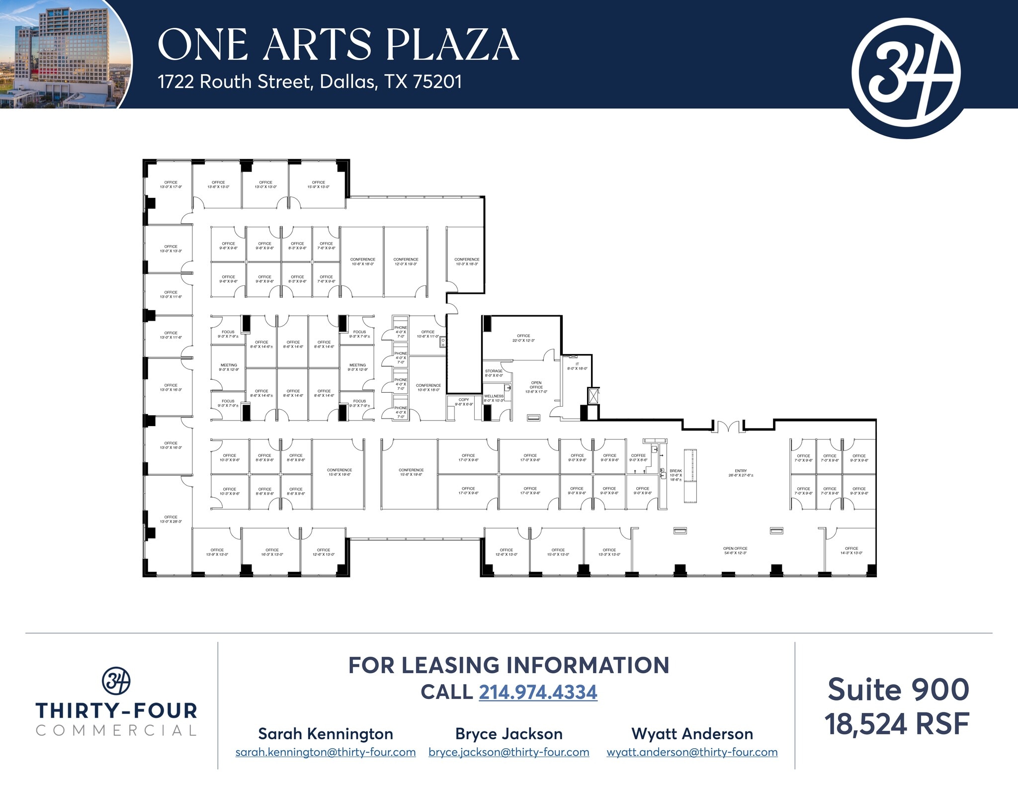 1722 Routh St, Dallas, TX to rent Site Plan- Image 1 of 1