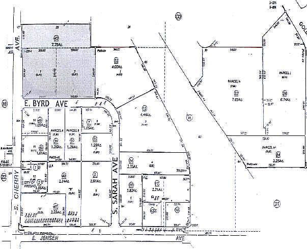 2651 E Byrd Ave, Fresno, CA for sale - Plat Map - Image 2 of 2