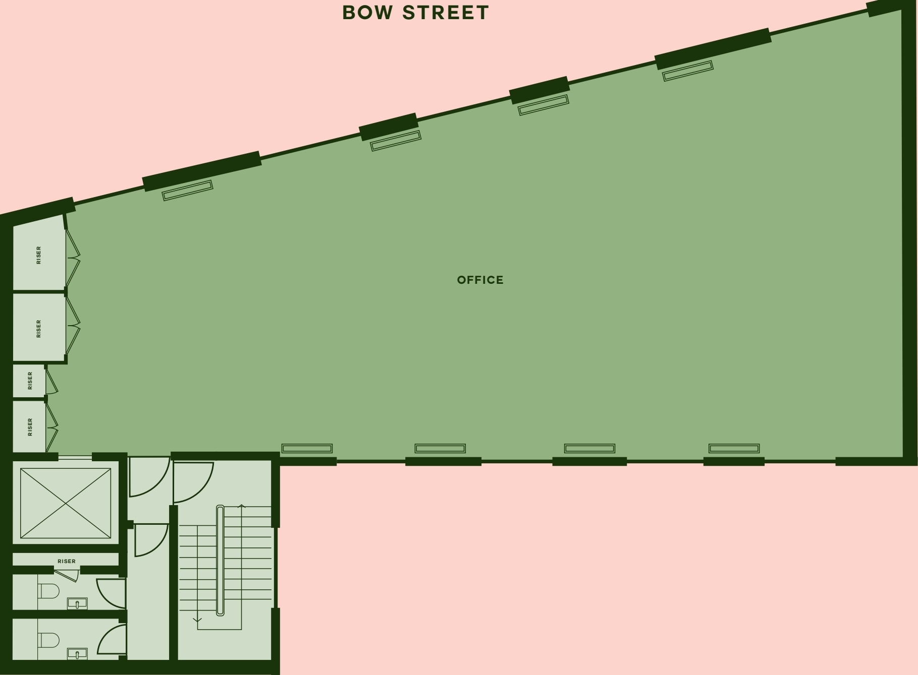 10 Bow St, London to rent Floor Plan- Image 1 of 2
