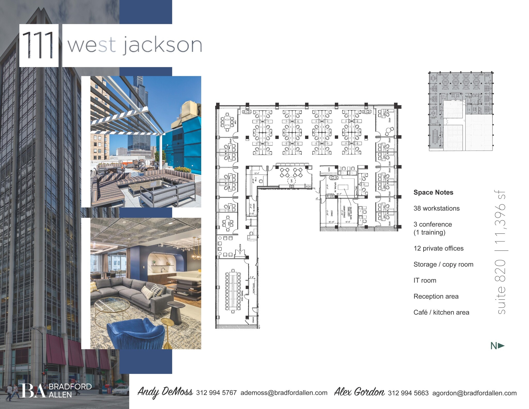 111 W Jackson Blvd, Chicago, IL to rent Floor Plan- Image 1 of 3