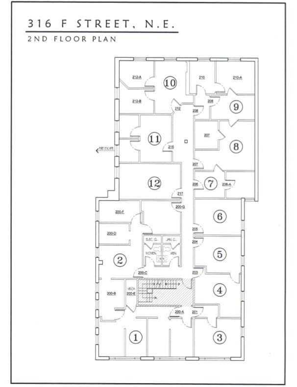 316 F St NE, Washington, DC to rent Floor Plan- Image 1 of 1