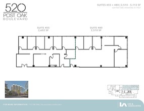 520 Post Oak Blvd, Houston, TX for rent Floor Plan- Image 2 of 2