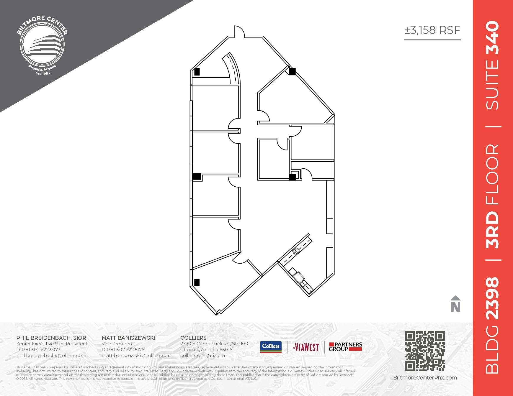2398 E Camelback Rd, Phoenix, AZ to rent Floor Plan- Image 1 of 5