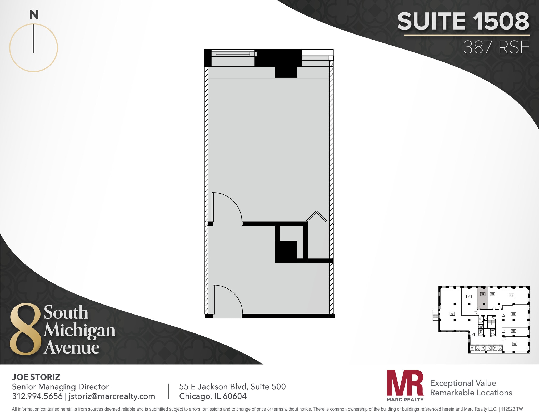 8 S Michigan Ave, Chicago, IL to rent Floor Plan- Image 1 of 4