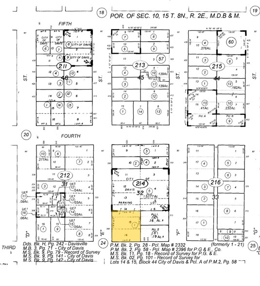 300 E St, Davis, CA for rent - Plat Map - Image 3 of 4