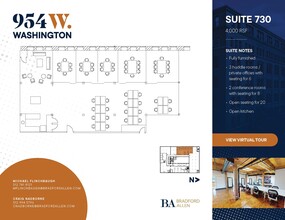 954 W Washington Blvd, Chicago, IL for rent Floor Plan- Image 1 of 5