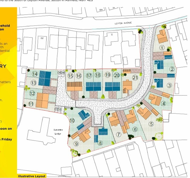 Leyton Avenue St, Sutton In Ashfield for sale - Site Plan - Image 2 of 2