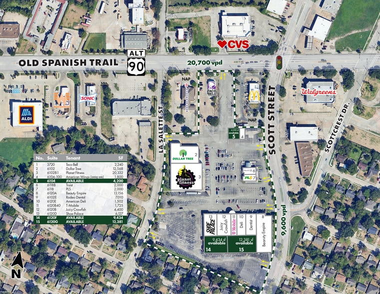 6120 Scott St, Houston, TX to rent - Site Plan - Image 2 of 27