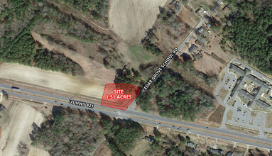 Cedar Grove School Rd. & US Hwy 421, Lillington, NC - aerial  map view