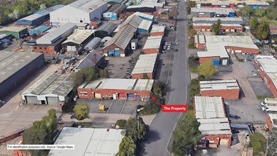 Fens Pool Ave, Brierley Hill, WMD - Aerial  map view