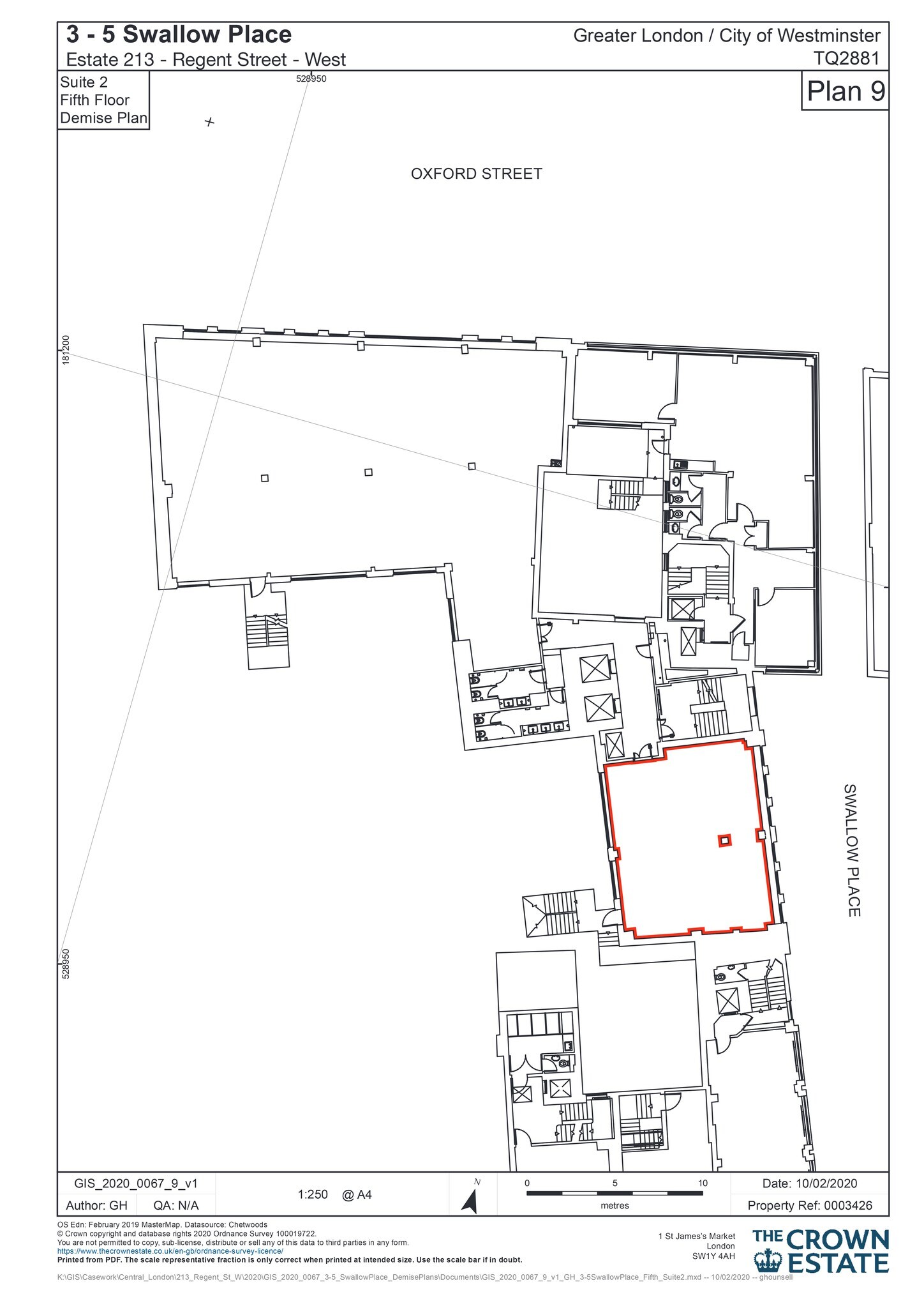 5 Swallow Pl, London to rent Site Plan- Image 1 of 6