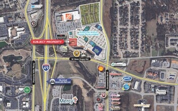 1715 S 46th St, Rogers, AR - AERIAL map view