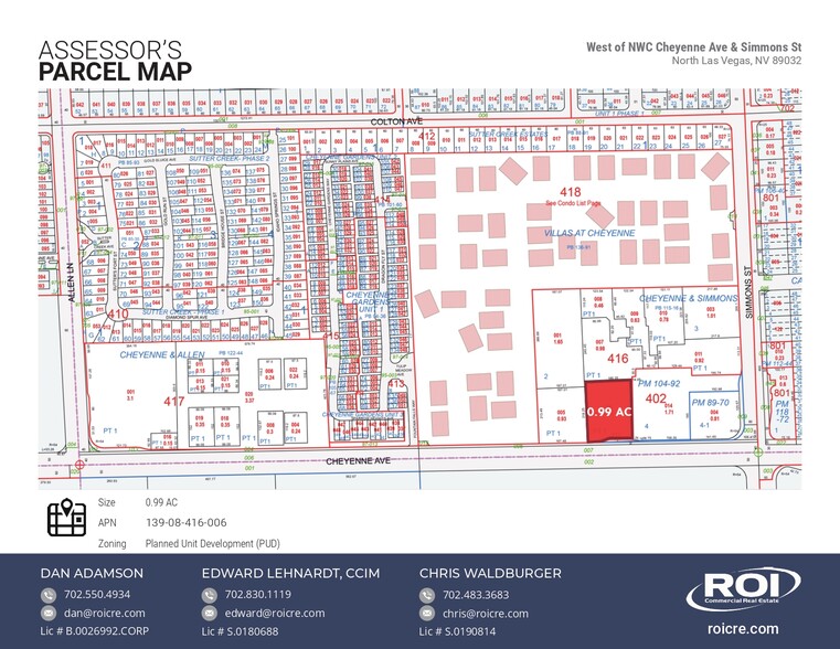 3000 Cheyenne, North Las Vegas, NV for sale - Plat Map - Image 1 of 7