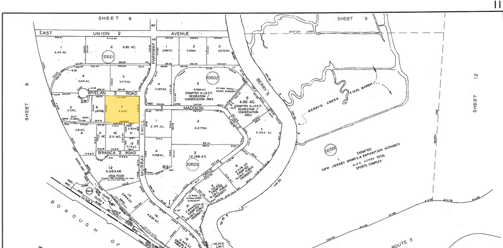 343 Murray Hill Pky, East Rutherford, NJ for rent - Plat Map - Image 2 of 2