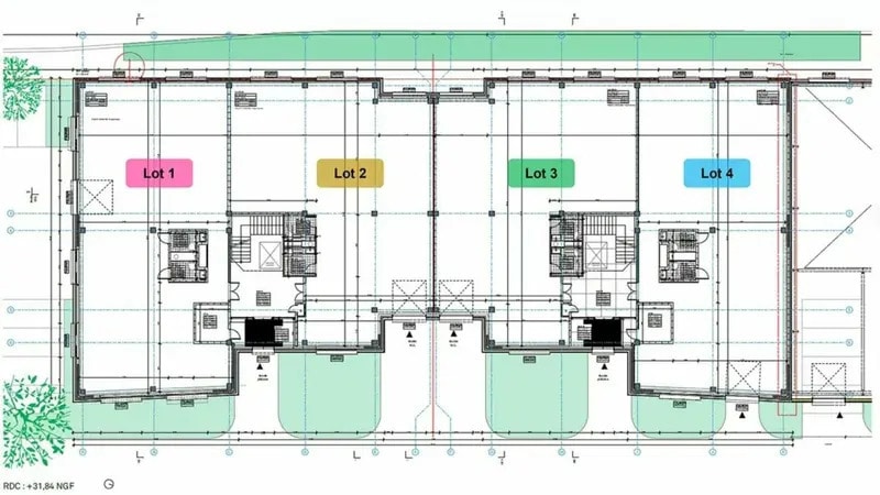 Light Industrial in Gennevilliers to rent - Floor Plan - Image 2 of 4