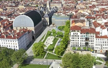 Lyon, RHO - Aerial map view