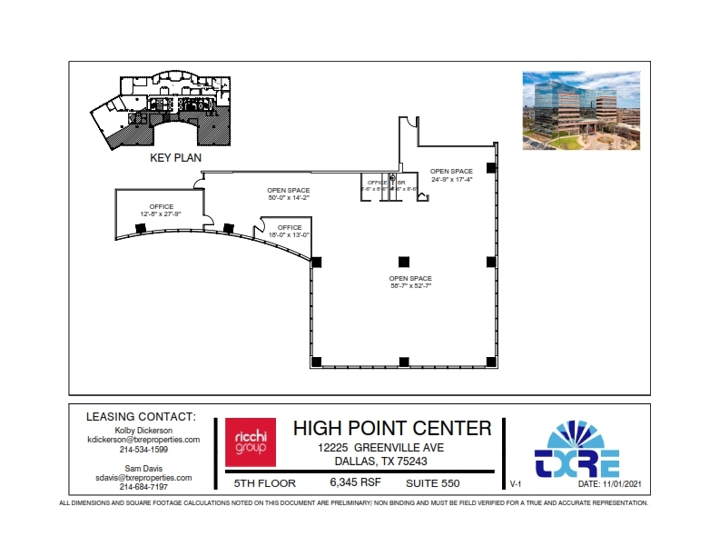 12225 Greenville Ave, Dallas, TX for rent Floor Plan- Image 1 of 1