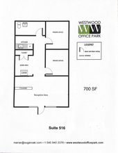 100-810 Westwood Office Park, Fredericksburg, VA for rent Floor Plan- Image 1 of 1