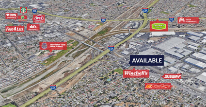 13032-13056 Valley Blvd, La Puente, CA - aerial  map view