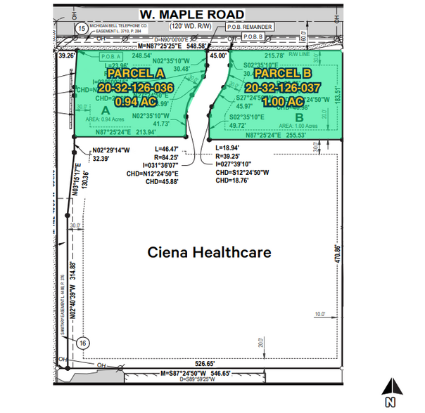 2645-2745 W Maple Rd, Troy, MI for rent - Site Plan - Image 1 of 1