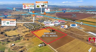 652 N County Road 3, Johnstown, CO for sale Aerial- Image 1 of 3