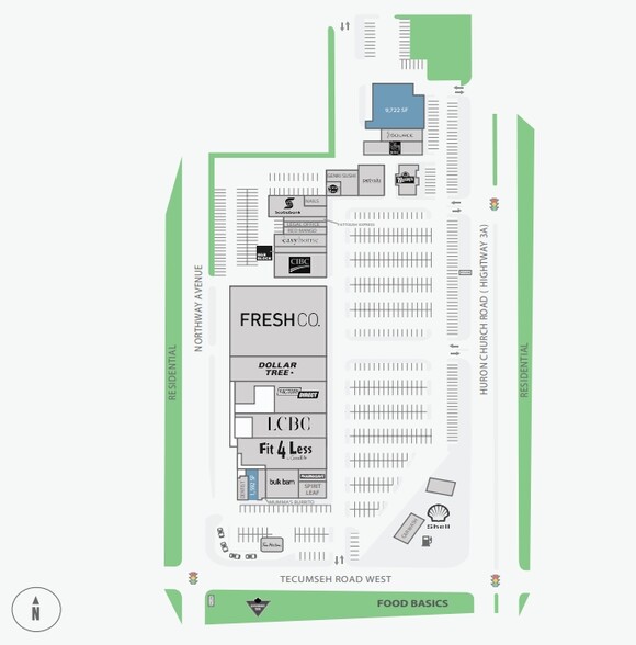 1440-1550 Huron Church Rd, Windsor, ON for rent - Site Plan - Image 1 of 1