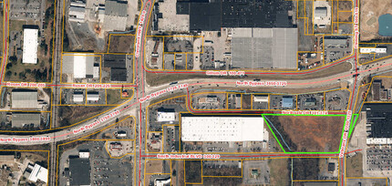 1303 Veterans Dr, Dalton, GA - aerial  map view