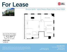 18333 Preston Rd, Dallas, TX for rent Floor Plan- Image 1 of 1