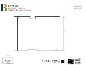 11525 N Community House Rd, Charlotte, NC to rent Floor Plan- Image 1 of 1