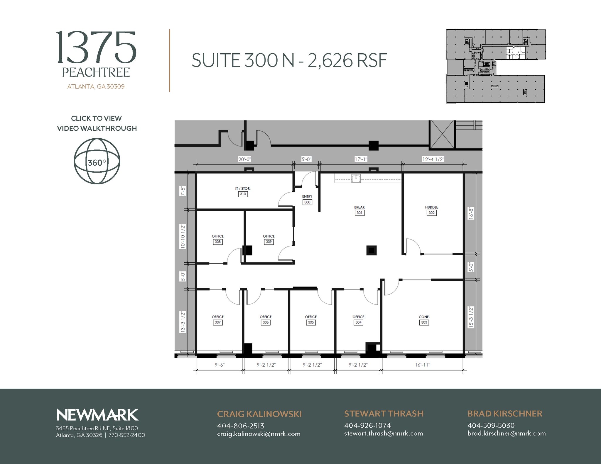1375 Peachtree St NE, Atlanta, GA to rent Floor Plan- Image 1 of 1