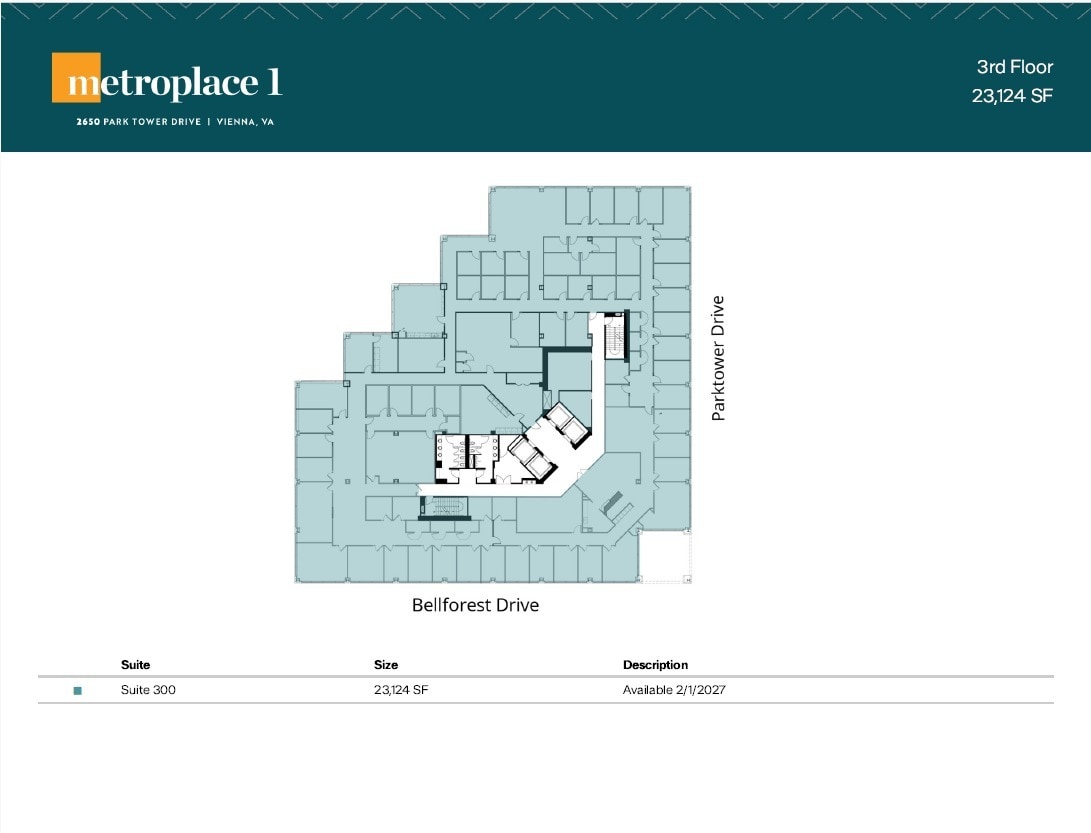 2650 Park Tower Dr, Merrifield, VA to rent Floor Plan- Image 1 of 1