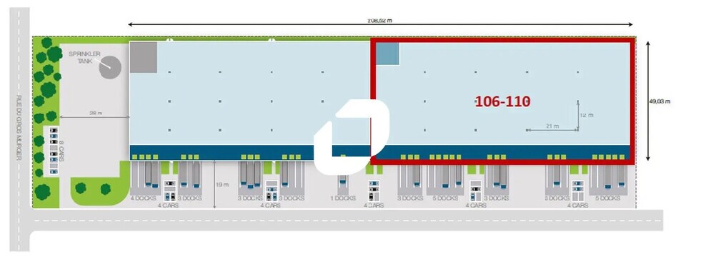 Office in Cergy to rent - Site Plan - Image 3 of 3