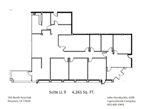 701 N Post Oak Rd, Houston, TX for sale Floor Plan- Image 1 of 1