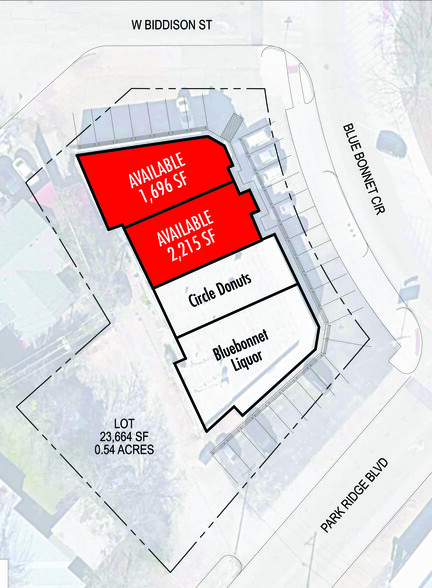 3500-3502 Bluebonnet Cir, Fort Worth, TX for rent - Site Plan - Image 3 of 3